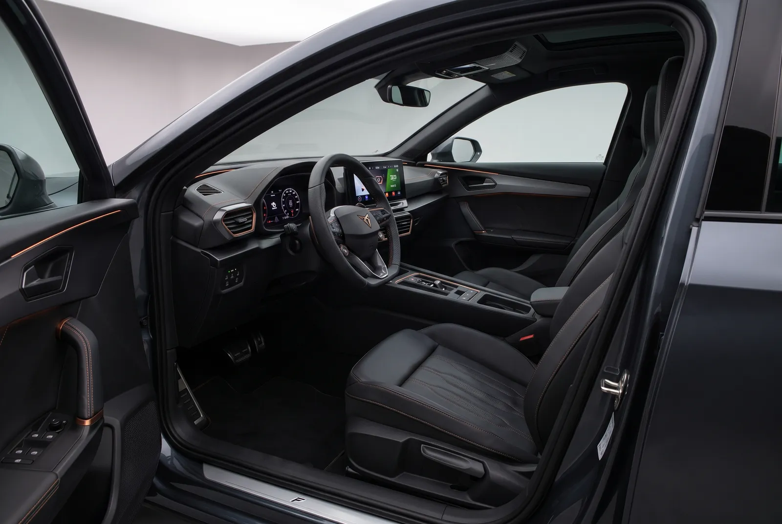 Interieur van een Cupra